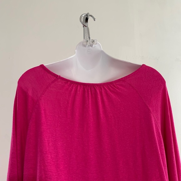 Chico’s Linen Blend Bell Long Sleeve Tunic Top - Picture 5 of 7